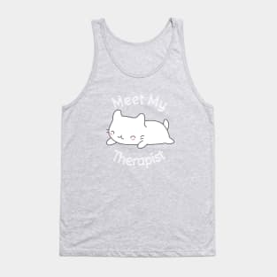 Funny Cat Therapist T-Shirt Tank Top